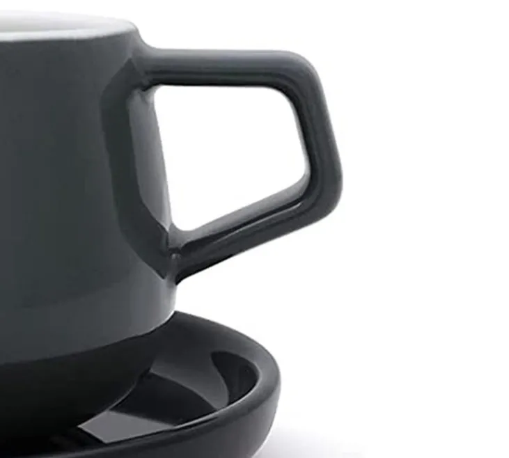 Mug et sous tasse en porcelaine - Storm - 25 cl - Viva Scandinavia