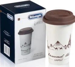 Mugs - DELONGHI - Mug double paroi céramique 30cl -The Globetrotter