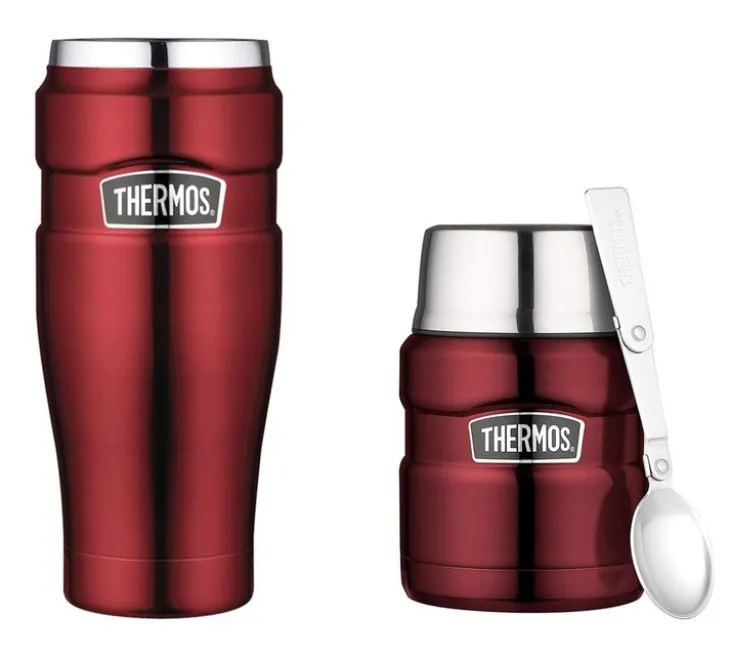Mugs isotherme + lunch Box - THERMOS - King rouge 47cl