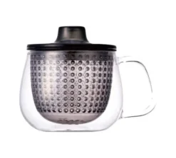 Mug Unimug + infuseur à thé gris - 35cl - KINTO