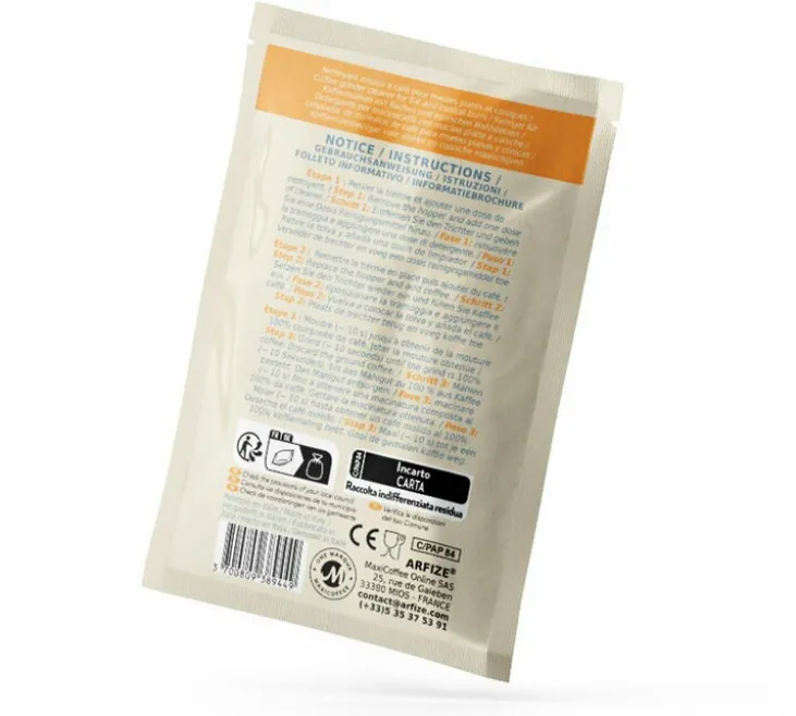 Nettoyant universel pour moulin professionnel ARFIZE 10 x 15g