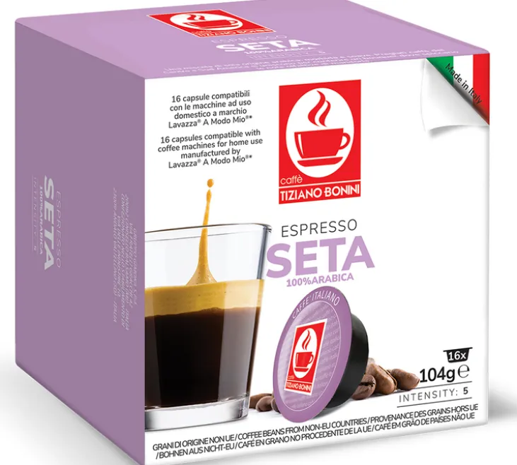 Pack 160 capsules compatibles A Modo Mio Lavazza Seta - CAFFE BONINI