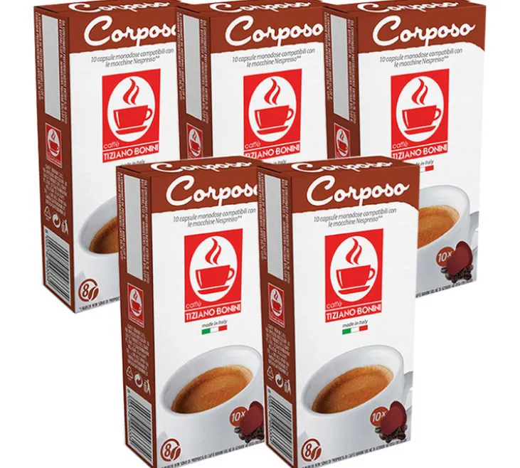 Pack Capsules compatibles Nespresso® Corposo 5 x 10 - Bonini