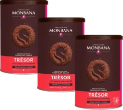 Pack 3 Chocolats Poudre Trésor Chocolat - Vrac 3 x 250 g - MONBANA