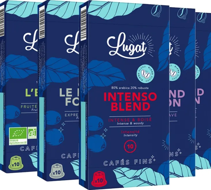 Pack découverte Blend 50 capsules compatibles Nespresso* Original - LUGAT