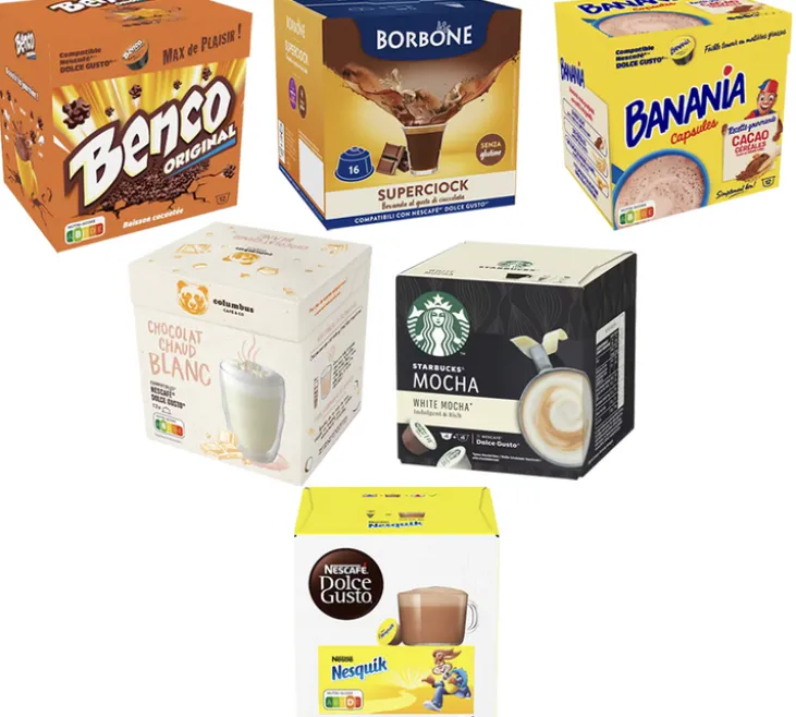 Pack découverte 80 capsules compatibles Nescafé* Dolce Gusto* Chocolat - MAXICOFFEE