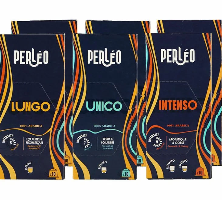 Pack découverte 60 capsules compatibles Nespresso* Original - PERLEO