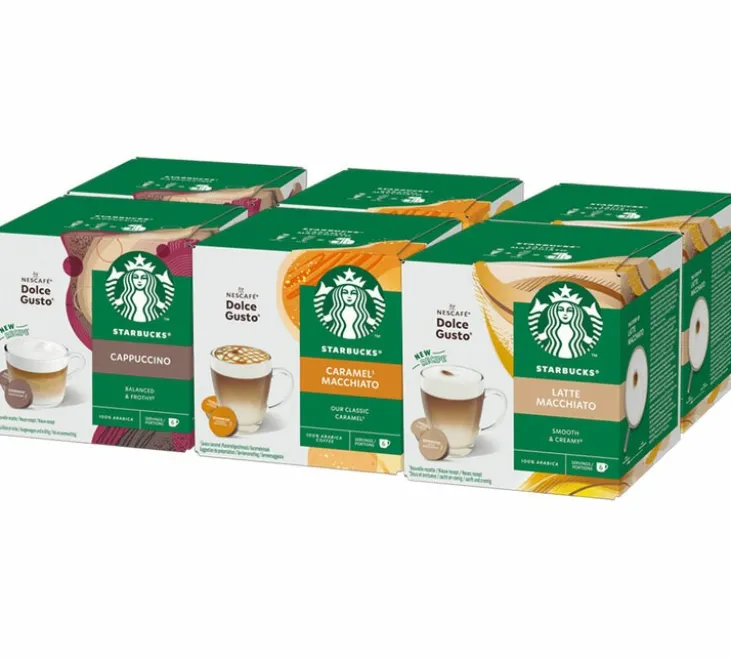 Pack découverte 72 capsules compatibles Nescafé* Dolce Gusto* - STARBUCKS
