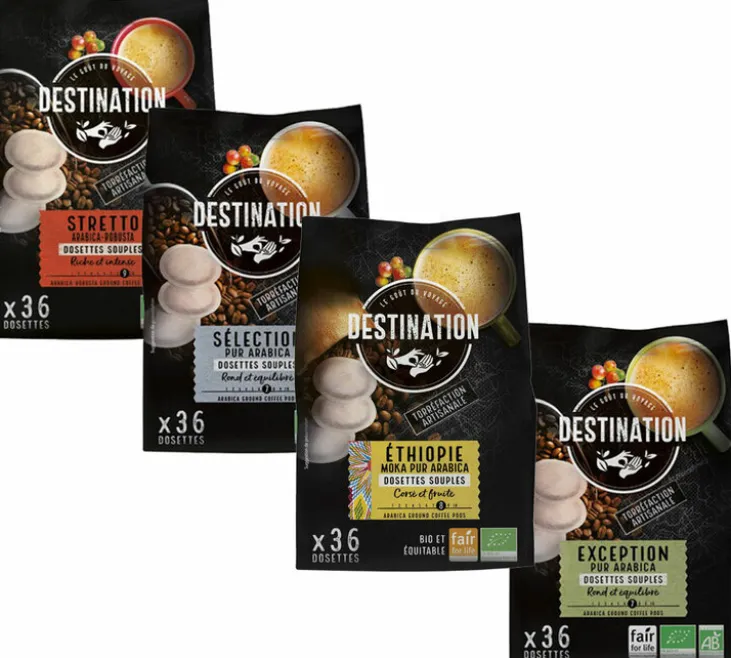 Pack découverte 144 dosettes souples Bio - DESTINATION