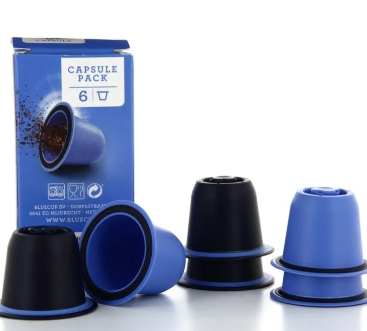 Pack de 6 capsules réutilisables compatibles Nespresso* Original - BLUECUP