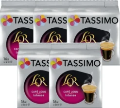 Pack 80 dosettes L'OR Café Long Intense - TASSIMO