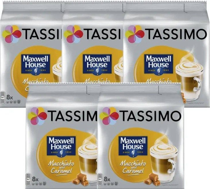Pack 40 dosettes Maxwell House Macchiato Caramel - TASSIMO