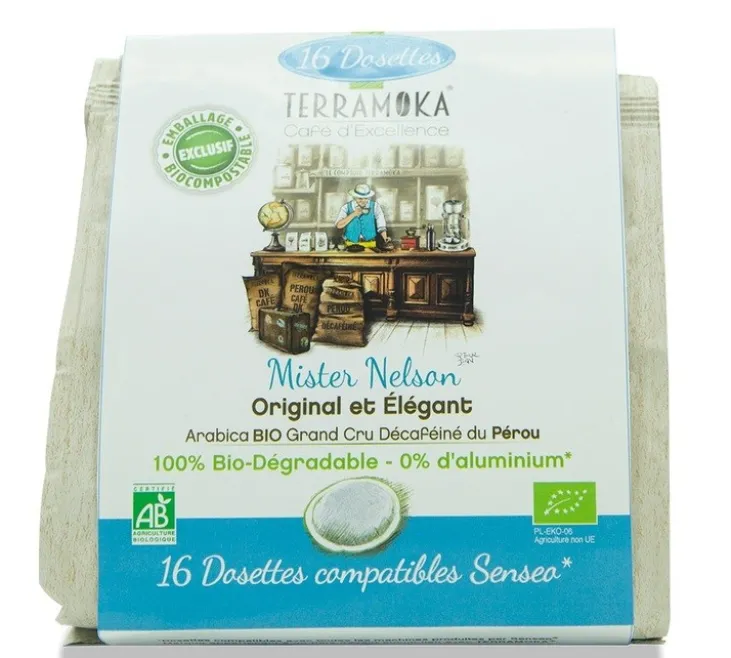 Pack 80 dosettes souples Mister Nelson Bio - TERRAMOKA