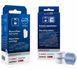 Pack entretien Bosch Siemens : Cartouche filtrante BRITA INTENZA + Pastilles détartrantes 2 en 1