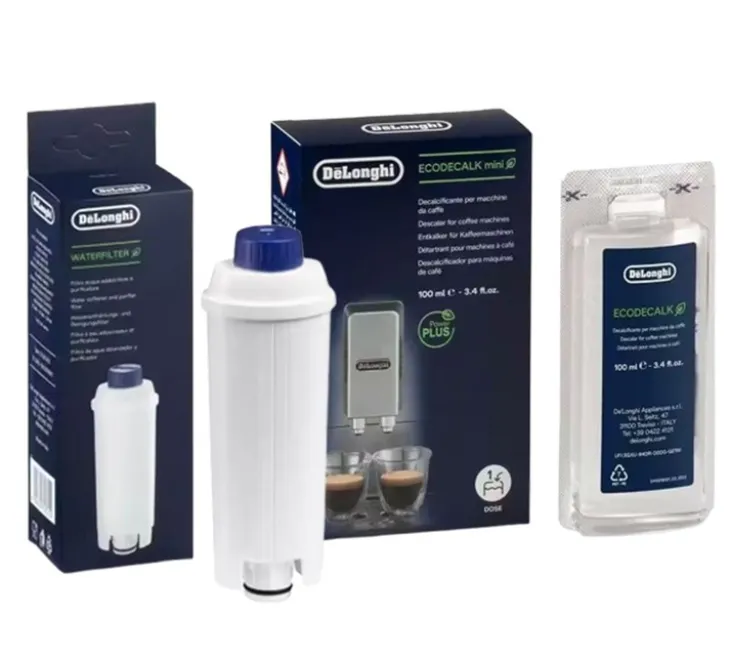 Pack Entretien - DELONGHI - Cartouche filtrante DLSC002 + Détartrant DLSC101 pour machines à grains