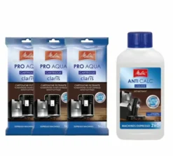 Pack entretien MELITTA - cartouche filtrante Pro Aqua + détartrant Anti Calc