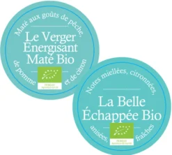 Pack Infusion La Belle Échappée et Thé Maté Le Verger Énergisant Bio - Vrac 2 x 100 g - COMPTOIR FRANÇAIS DU