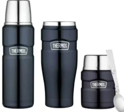Pack isotherme (Bouteille - Mug - Lunch Box) Stainless King bleu nuit 47 cl - THERMOS