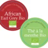 Pack Rooibos African Earl Grey et Thé Vert Menthe Bio - Vrac 2 x 100 g - COMPTOIR FRANÇAIS DU THÉ