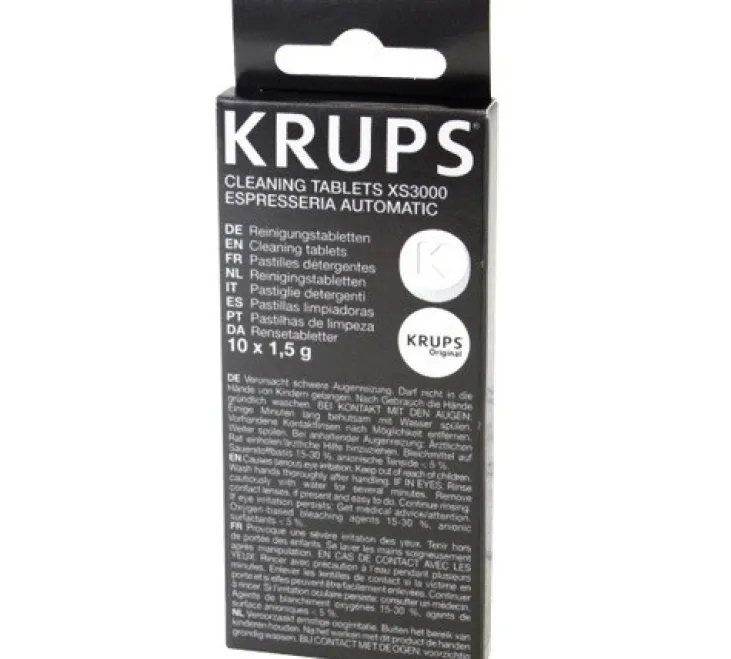 Pastilles nettoyantes pour machines à café Krups - 10 pastilles