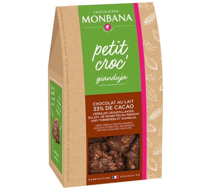 Petit Croc' Chocolat au lait et gianduja - 100 g - MONBANA