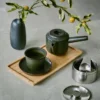 Plateau en bambou KINTO Leaves to Tea 27,5 cm x 14,5 cm