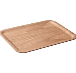 Plateau rectangulaire en saule anti dérapant 43 x 33 cm Kinto