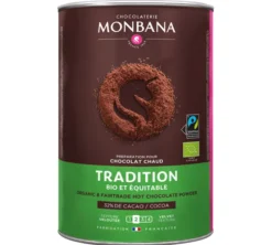 Poudre Chocolat Chaud Tradition 32% Cacao Bio & Equitable - Vrac 1 kg - MONBANA