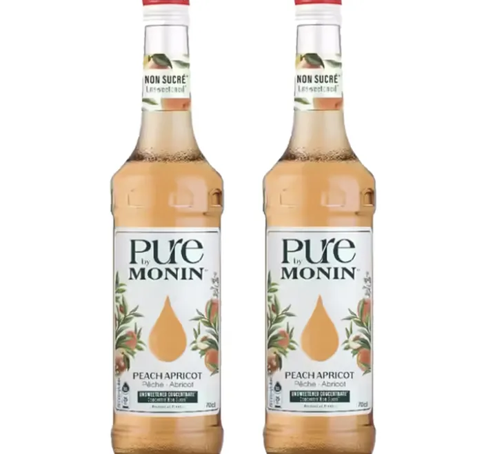 Pure by MONIN - Pêche et Abricot - 2 x 70 cl