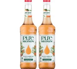 Pure by MONIN - Pêche et Abricot - 2x70 cl