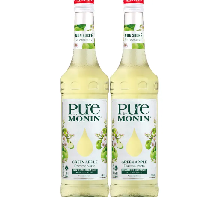 Pure by MONIN - Pomme Verte - 2x70 cl