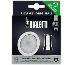 Set Bialetti 1 joint + 1 filtre pour cafetière induction 6 tasses