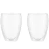 Set 2 verres BODUM - PAVINA double paroi, striés, 32 cl, transparent