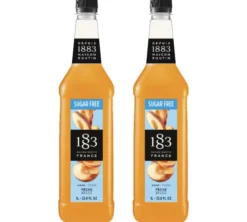 Sirop Pêche sans sucre - 2 x 1 L - Routin 1883