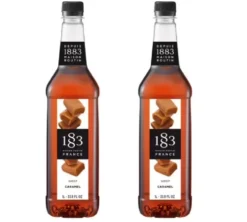 Sirop 1883 Routin Caramel Nature - Bouteille plastique - 2 x 1 L