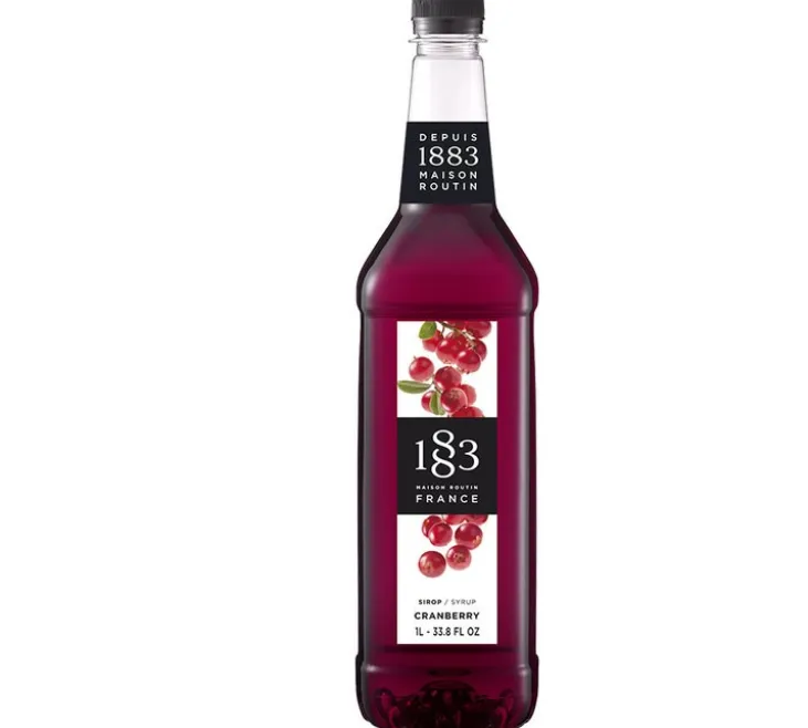 Sirop 1883 Routin Cranberry - Bouteille plastique - 1L