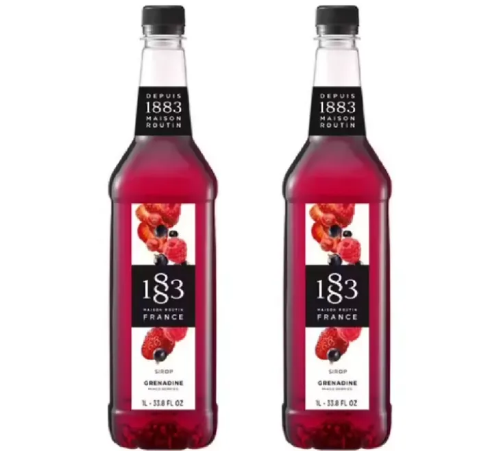 Sirop 1883 Routin Grenadine - Bouteille plastique - 2 x 1 L