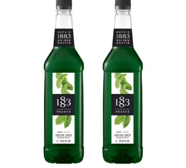 Sirop 1883 Routin Menthe Verte - Bouteille Plastique - 2 x 1 L