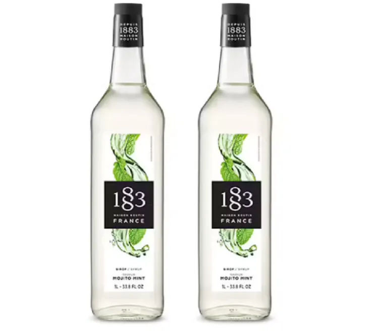 Sirop 1883 Routin Mojito Mint (Sans Alcool) - Bouteille Plastique - 2 x 1 L