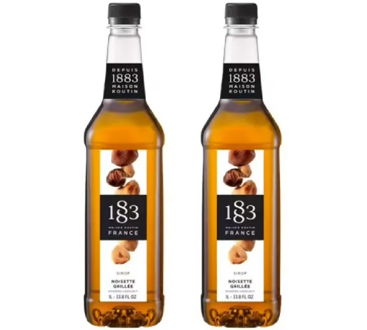Sirop 1883 Routin Noisette Grillée - Bouteille plastique - 2 x 1 L