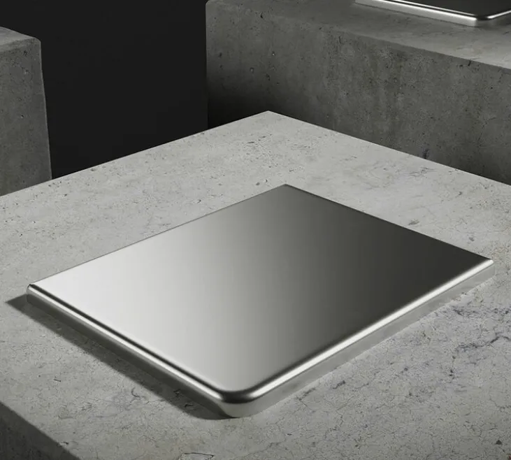 Slabs STONE ESPRESSO satin (argent mat) - plaques de personnalisation
