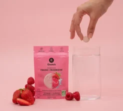 Solid drinks fraise et framboise bio - 12 pastilles - QWETCH