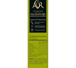 8 sticks - Café soluble - Cappucino Dubaï Chocolate Style - L'OR