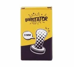 Tamper café BARISTATOR 51mm manche bois foncé