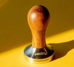 Tamper café BARISTATOR 51mm manche bois foncé