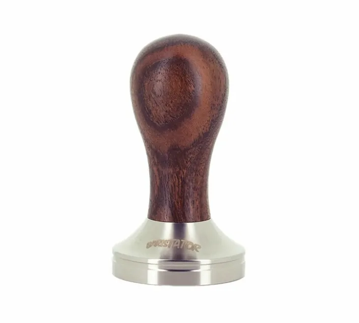Tamper café BARISTATOR 51mm manche bois foncé