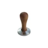 Tamper café JOE FREX Elegance 53 mm en acier et bois de noisetier