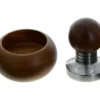 Tamper café MOTTA 58 mm acier et bois foncé avec support