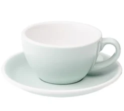 6 Tasses Cappuccino et sous-tasses Egg 20 cl River Blue - Loveramics
