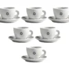 6 tasses et sous-tasses cappuccino Bazzara - 15cl